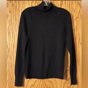 J. Crew Factory Women's Black Turtleneck Sweater